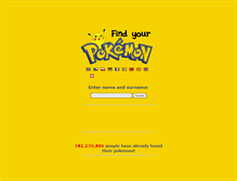 Tablet Screenshot of findpokemon.com